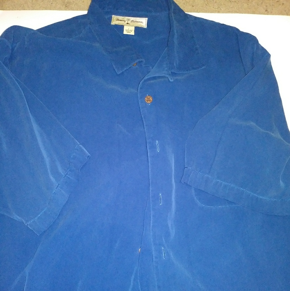 100% silk tommy bahama shirt